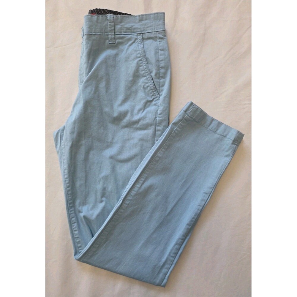 GUESS Men’s Chino Pants Size 31x31 Light Blue Cotton Stretch X2YB03WA7V0